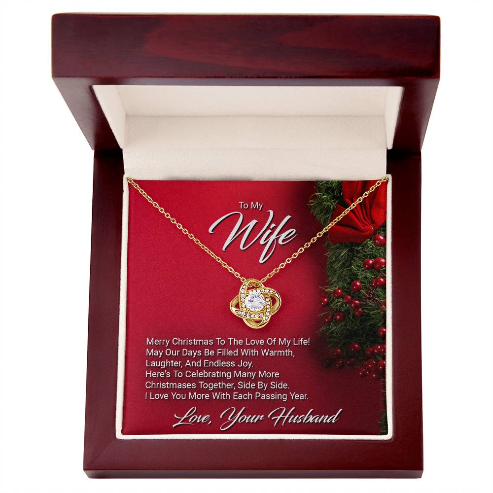 To My Wife - Merry Christmas - Love Know Necklace