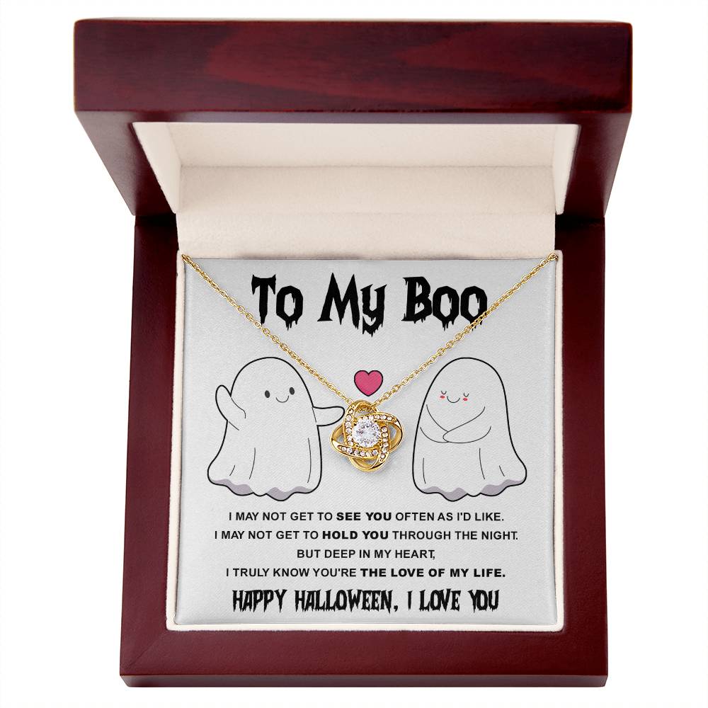 Halloween Gift - My Boo - Love Of Life - Love Knot Necklace