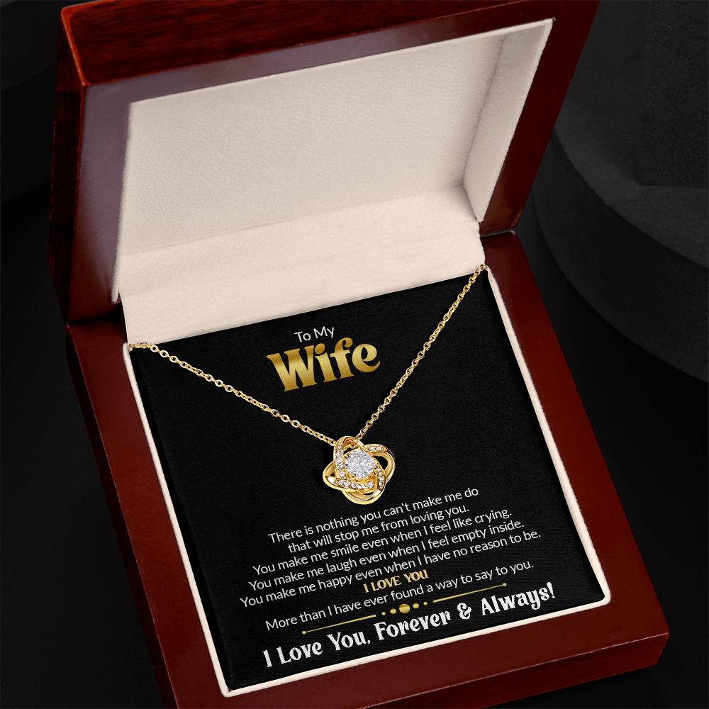 Gift For Wife - There Is Nothing - Love Knot Necklace