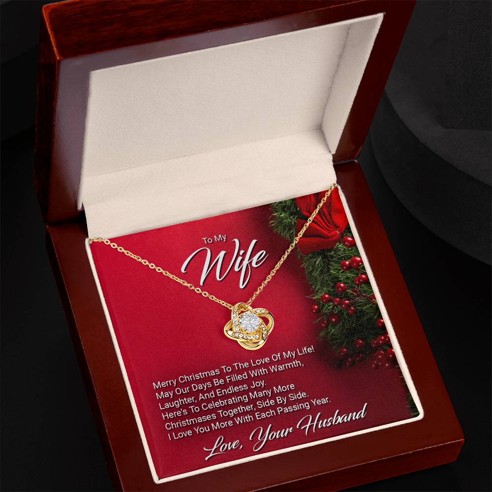 To My Wife - Merry Christmas - Love Know Necklace