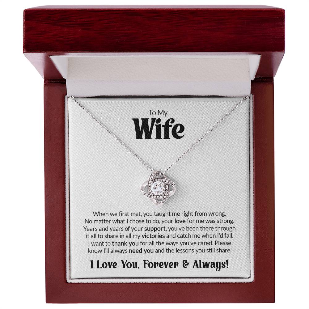 Gift For Wife - Your Love For Me - Love Knot Necklace