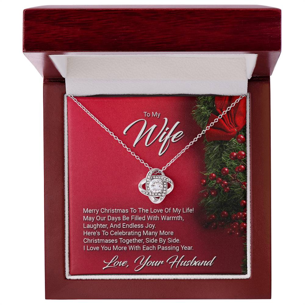 To My Wife - Merry Christmas - Love Know Necklace
