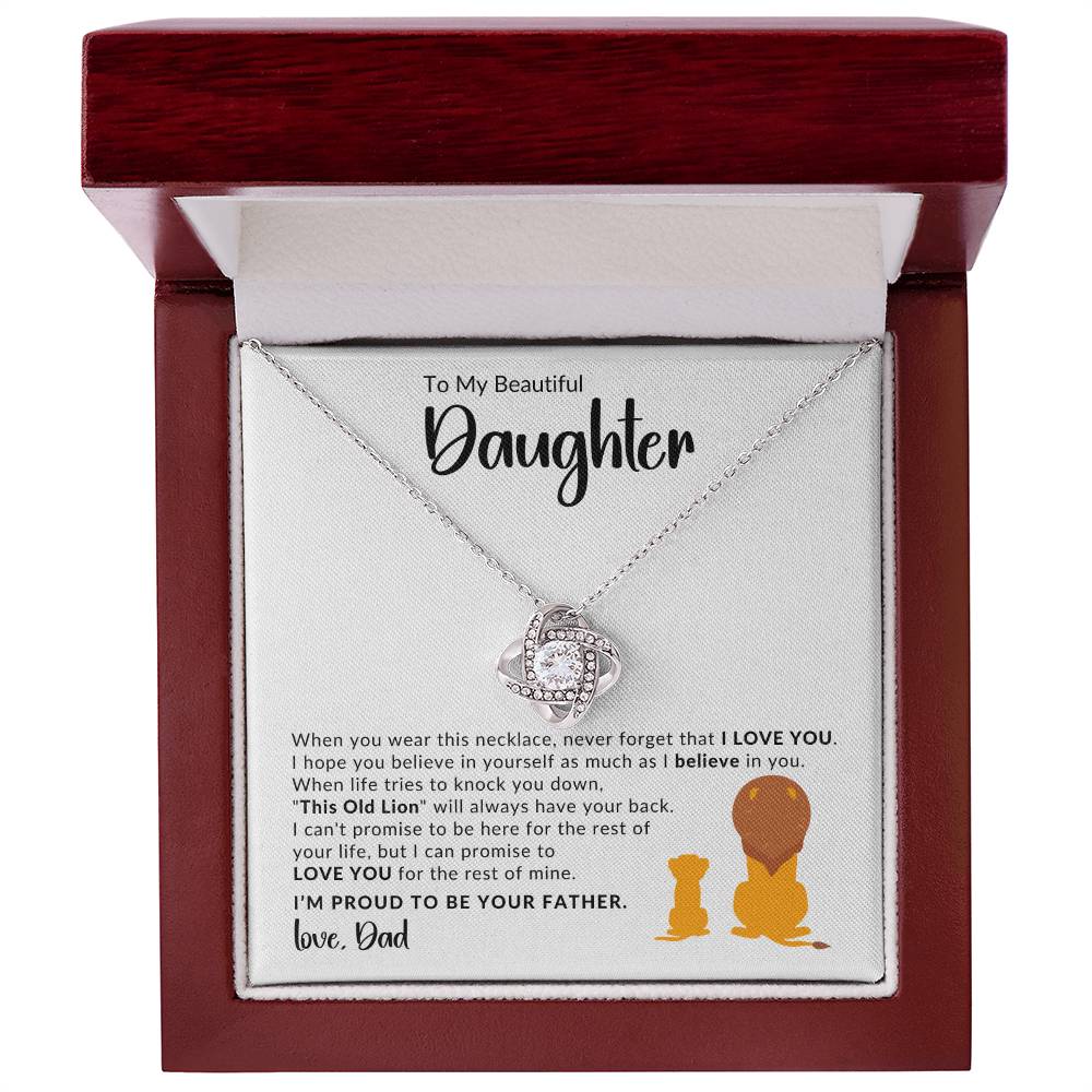 Gift For Daughter - When You Wear - Love Knot Necklace