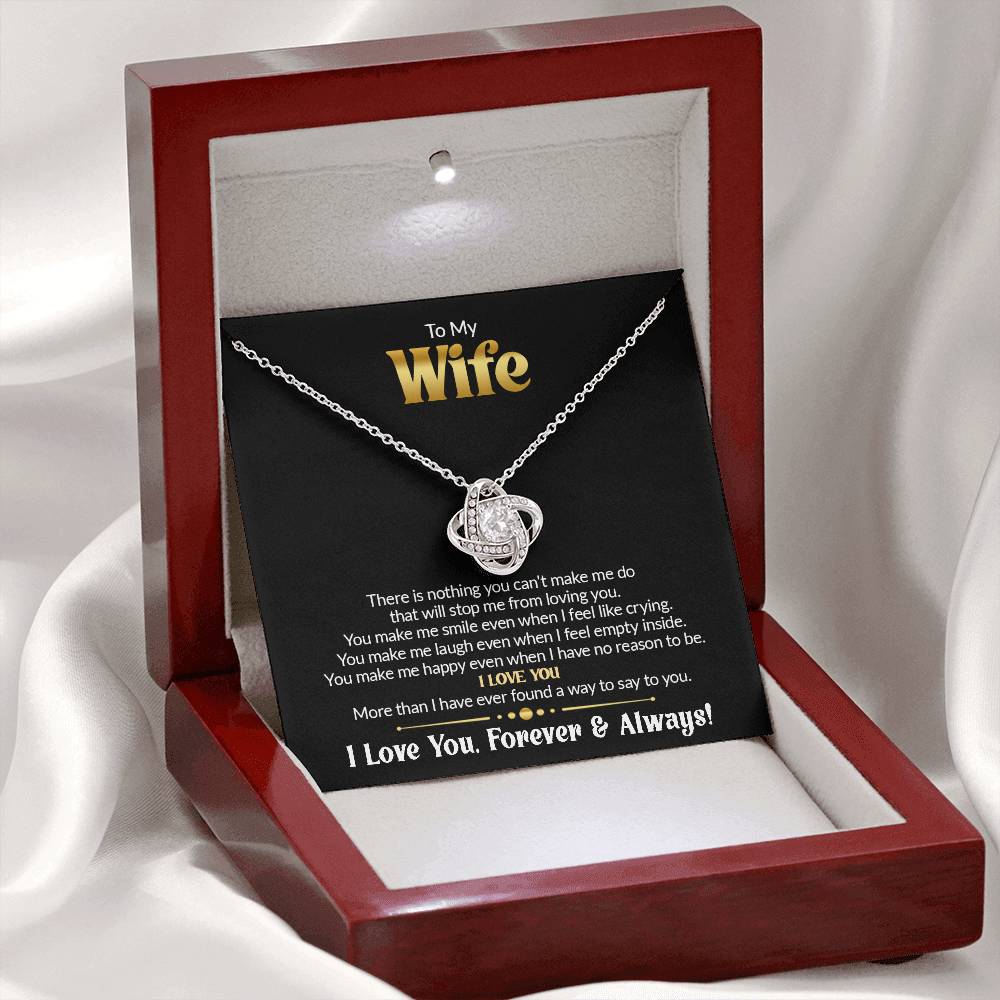 Gift For Wife - There Is Nothing - Love Knot Necklace
