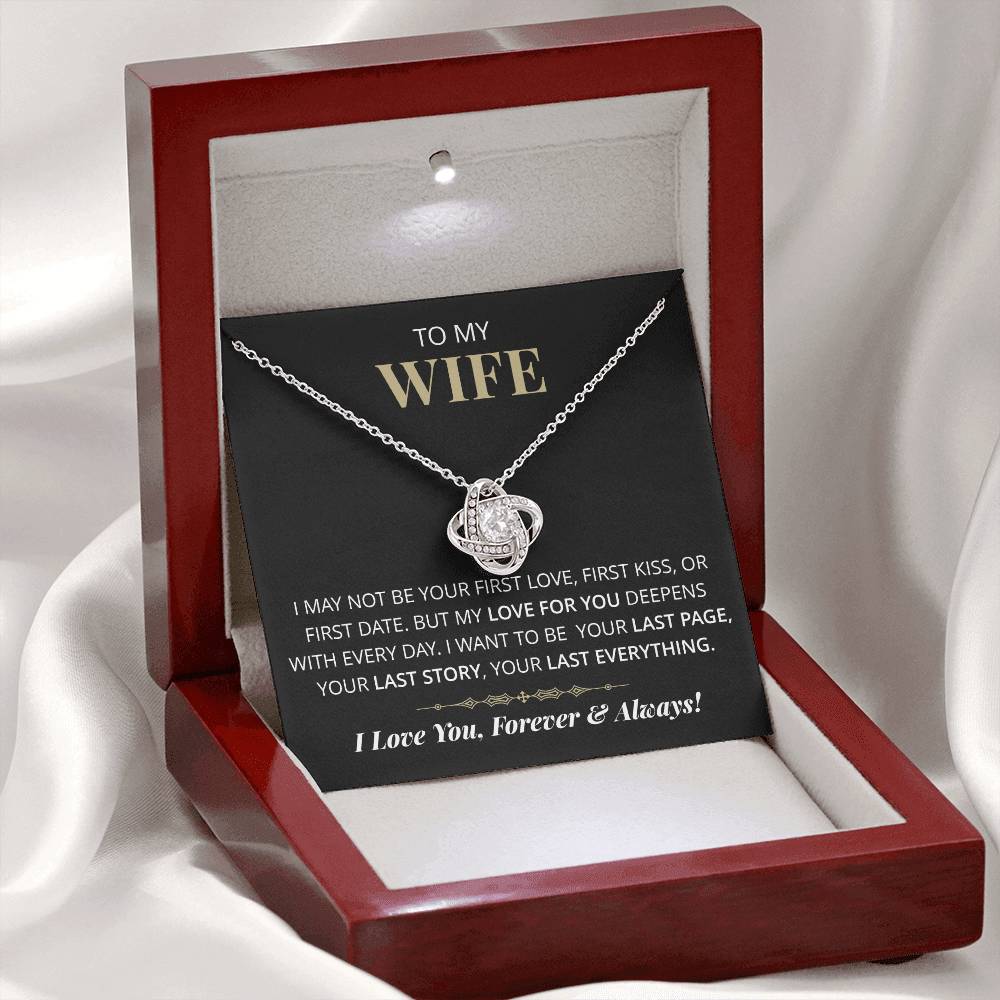 Gift For My Wife - My Love For You - Love Knot Necklace