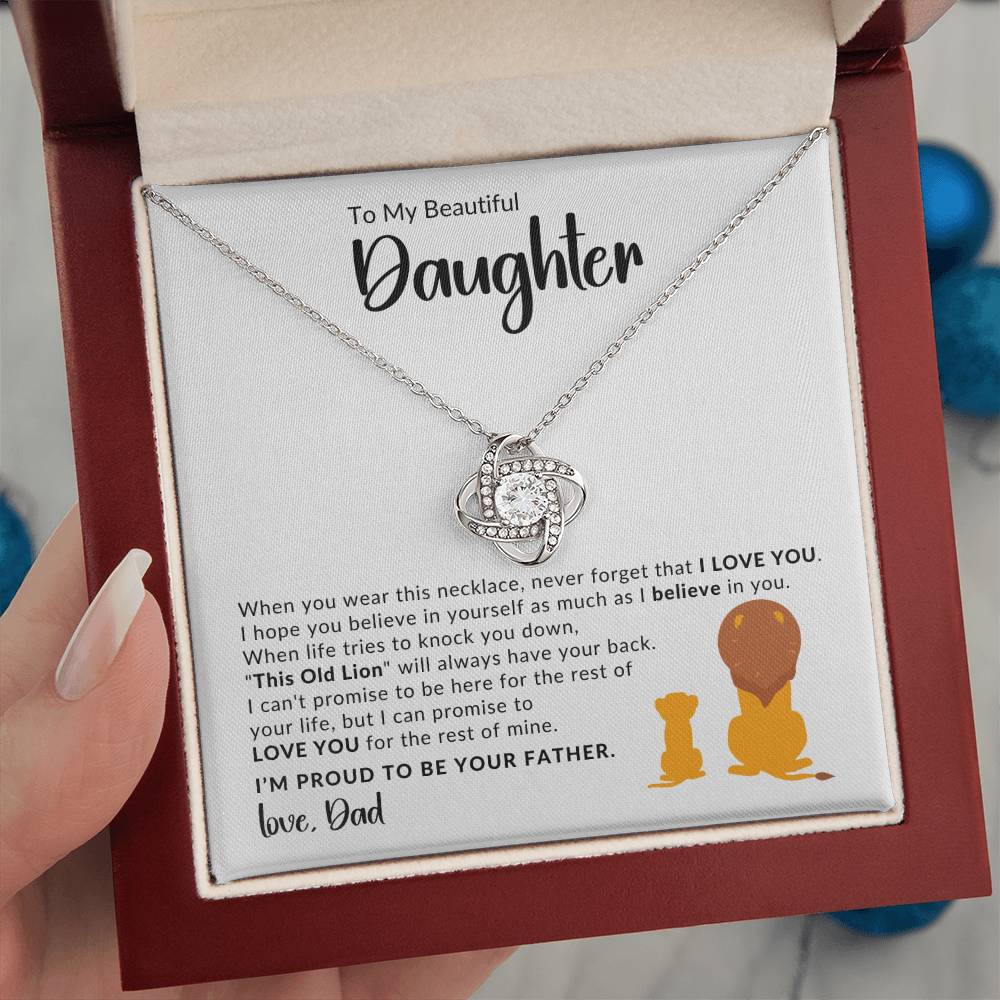 Gift For Daughter - When You Wear - Love Knot Necklace