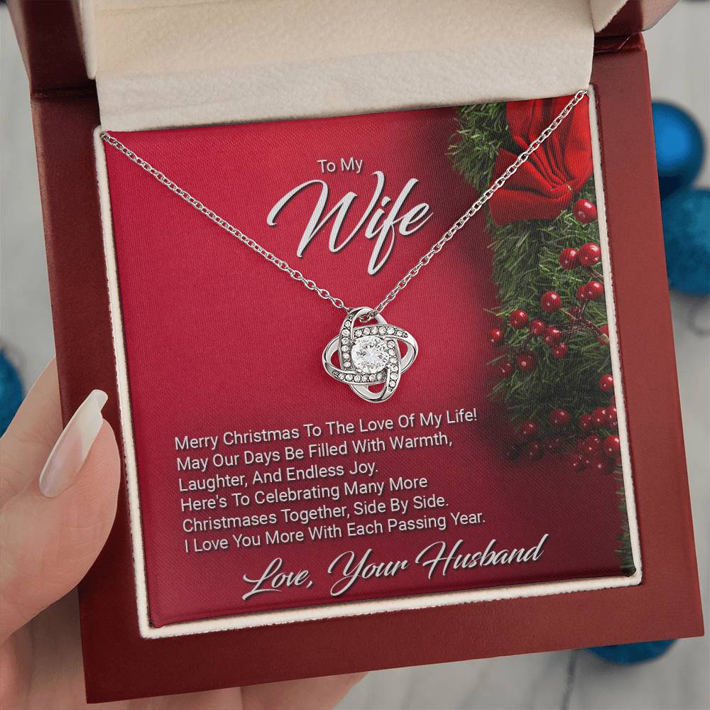 To My Wife - Merry Christmas - Love Know Necklace