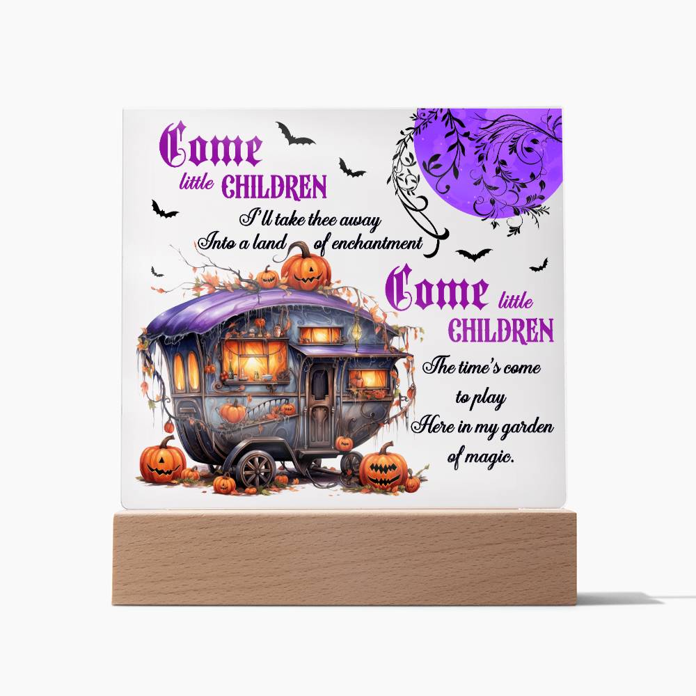 Halloween Gift - Halloween-Garden Of Magic-Acrylic Square Plaque Acrylic Square