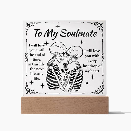 Halloween Gift - Soulmate-End Of Time-Acrylic Square Plaque Acrylic Square