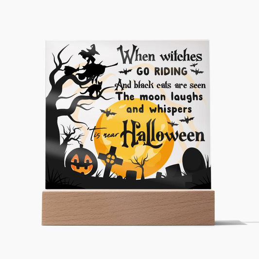 Halloween Gift - Halloween-Black Cats-Acrylic Square Plaque Acrylic Square