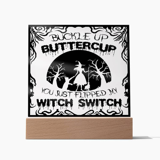 Halloween Gift - Buttercup-Acrylic Square Plaque Acrylic Square