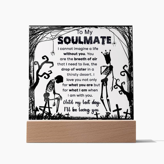 Halloween Gift - Soulmate-Breath Of Air-Acrylic Square Plaque Acrylic Square