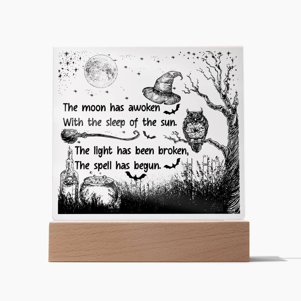 Halloween Gift - Halloween-The Spell Begun-Acrylic Square Plaque Acrylic Square