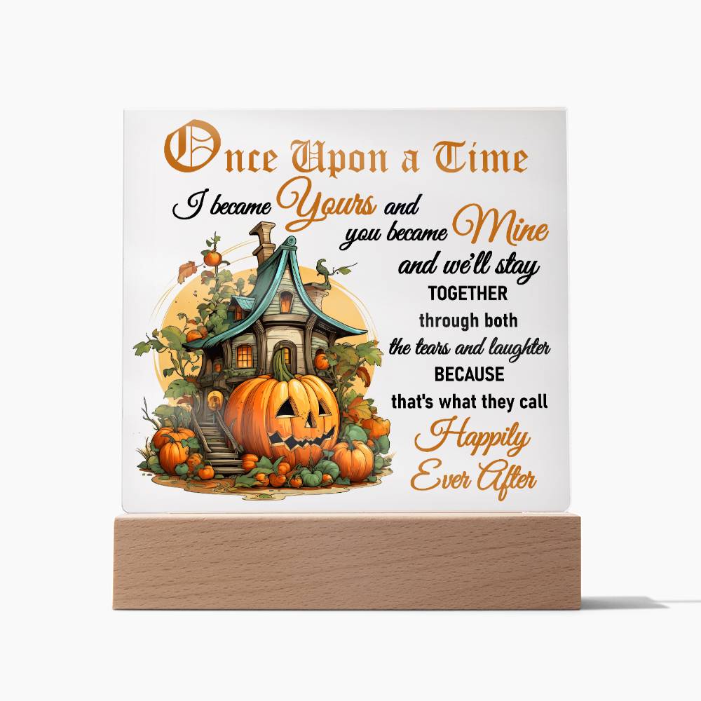 Halloween Gift - Soulmate-Tears And Laughter-Acrylic Square Plaque Acrylic Square