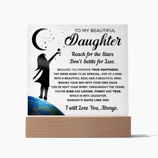 Gift For Daughter-My Daughter Kind Loving - Acrylic Square