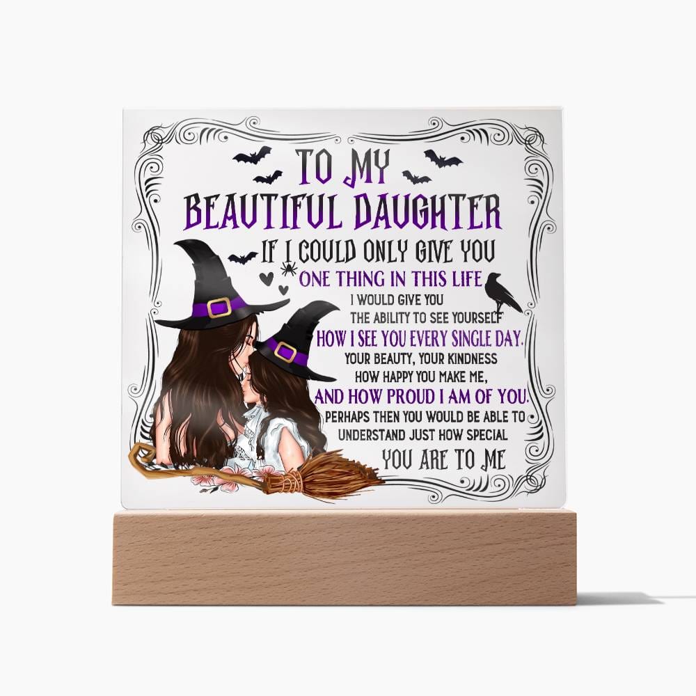 Halloween Gift - Daughter-How Special-Acrylic Square Plaque Acrylic Square