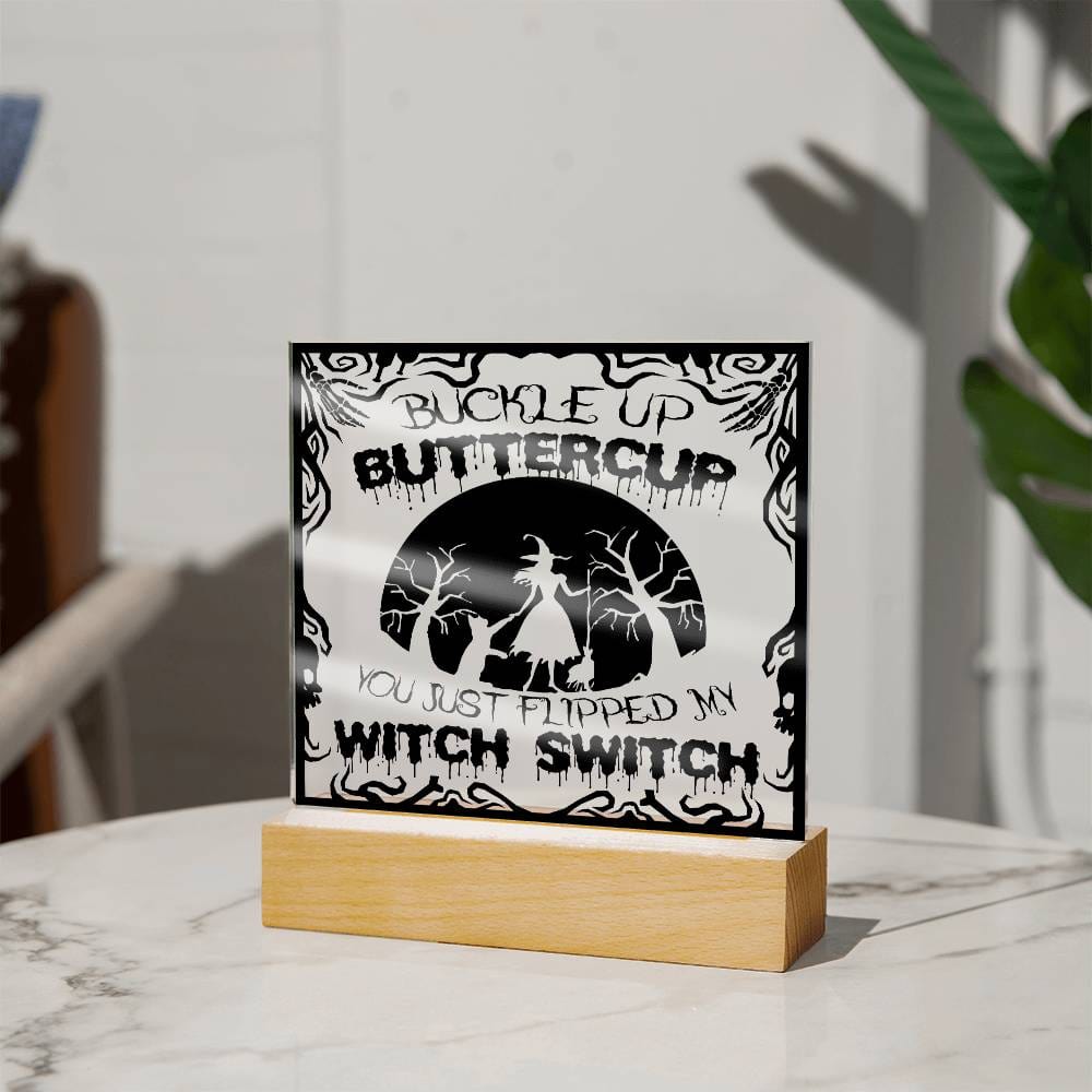 Halloween Gift - Buttercup-Acrylic Square Plaque Acrylic Square