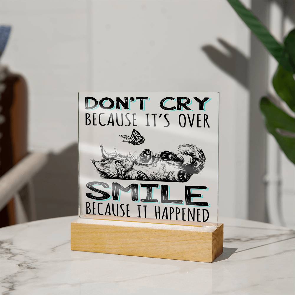 Smile It Happened-Acrylic Square Plaque