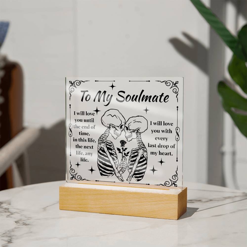 Halloween Gift - Soulmate-End Of Time-Acrylic Square Plaque Acrylic Square