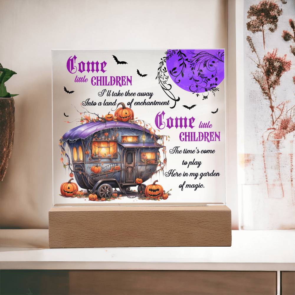 Halloween Gift - Halloween-Garden Of Magic-Acrylic Square Plaque Acrylic Square