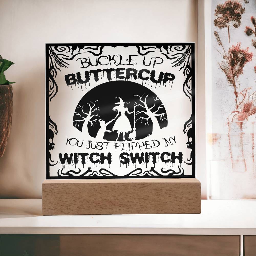 Halloween Gift - Buttercup-Acrylic Square Plaque Acrylic Square