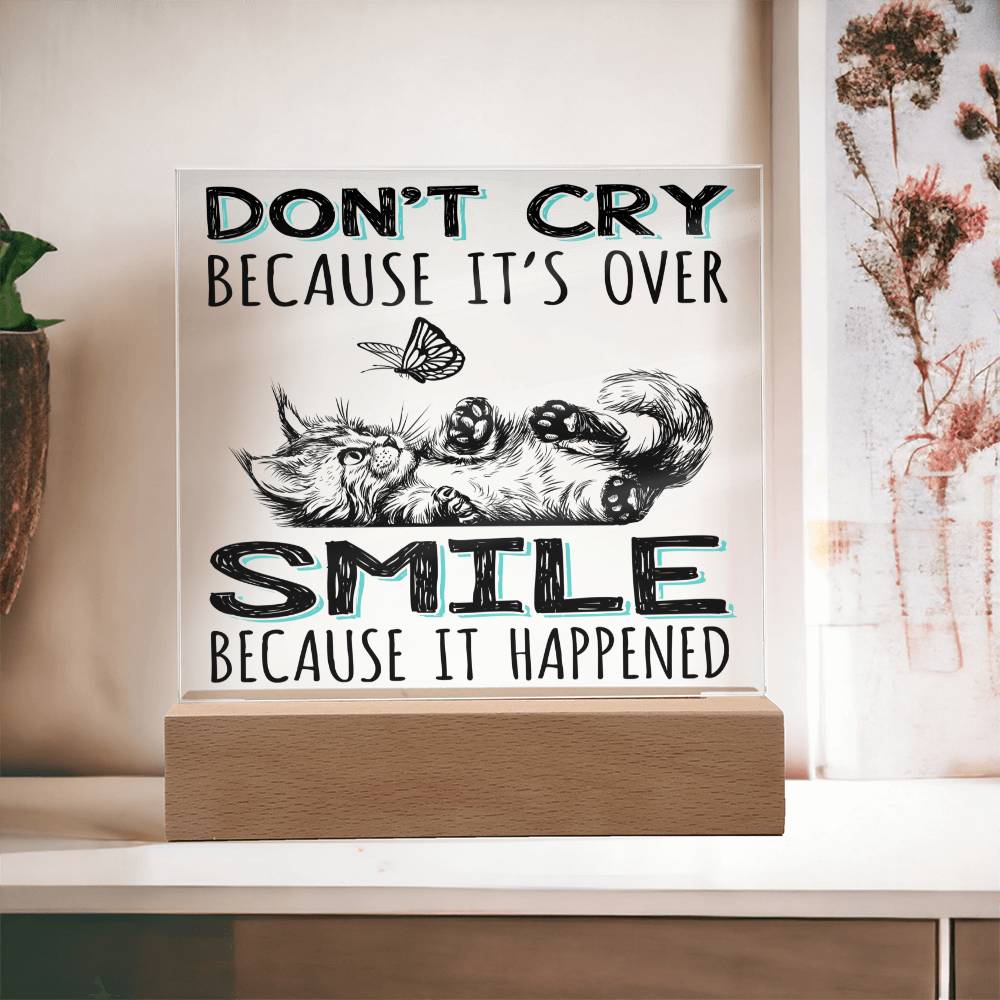 Smile It Happened-Acrylic Square Plaque