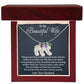 To Mother - Patient And Amazing Mother - Custom Baby Feet Necklace with Birthstone