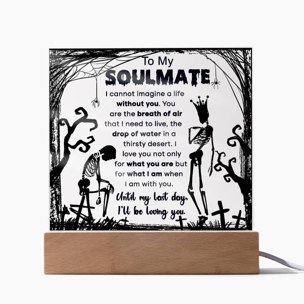 Halloween Gift - Soulmate-Breath Of Air-Acrylic Square Plaque Acrylic Square