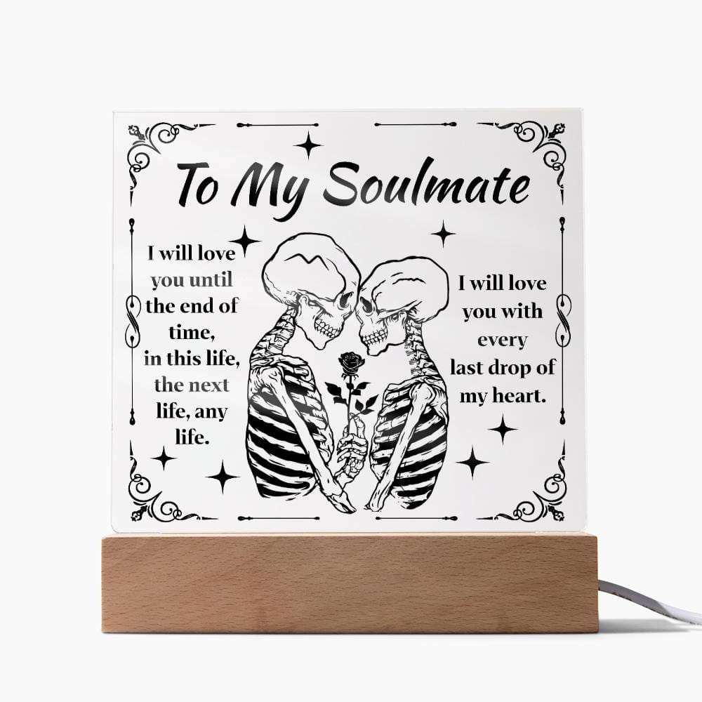 Halloween Gift - Soulmate-End Of Time-Acrylic Square Plaque Acrylic Square