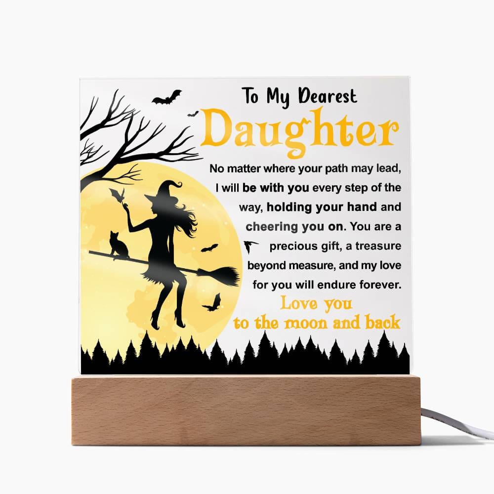 Halloween Gift - Daughter-Every Step-Acrylic Square Plaque Acrylic Square