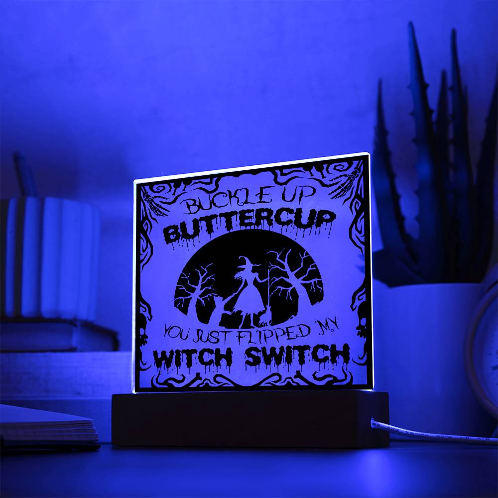 Halloween Gift - Buttercup-Acrylic Square Plaque Acrylic Square