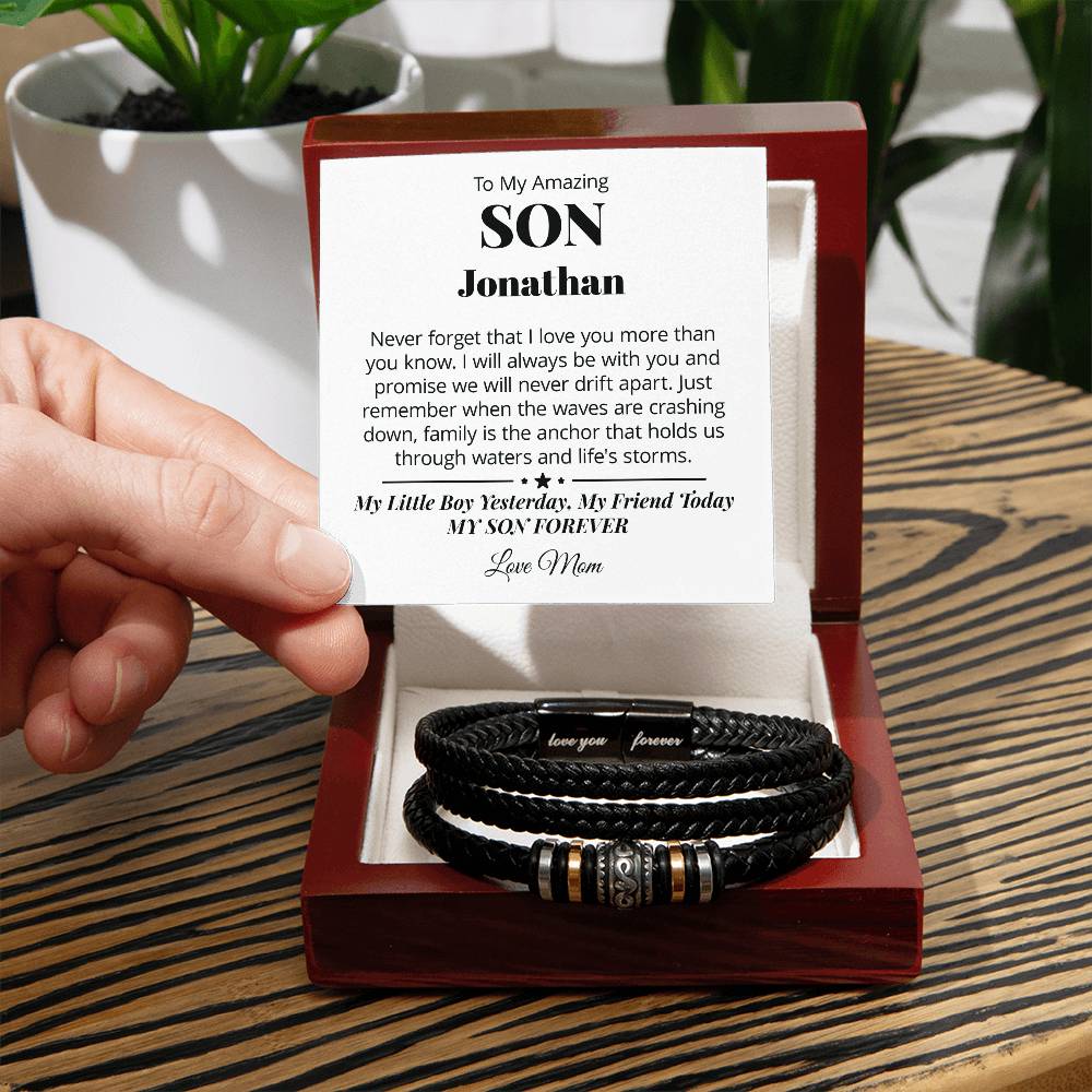 Bracelet Gift For Son - Family Is The Anchor