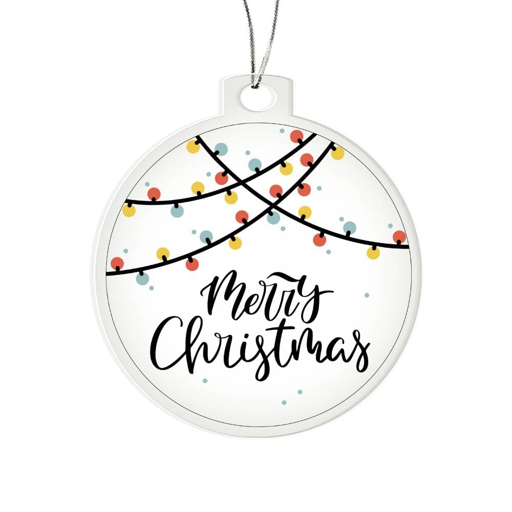 Acrylic Ornament - Merry Christmas