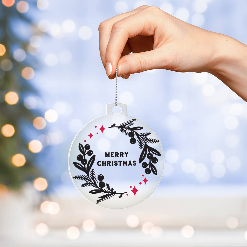 Acrylic Ornament - Merry Chirstmas