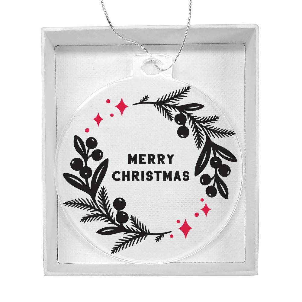 Acrylic Ornament - Merry Chirstmas
