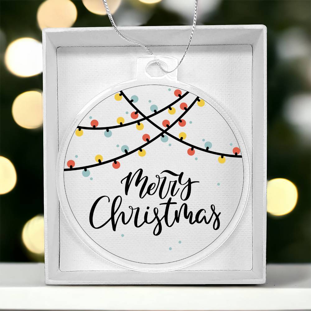 Acrylic Ornament - Merry Christmas
