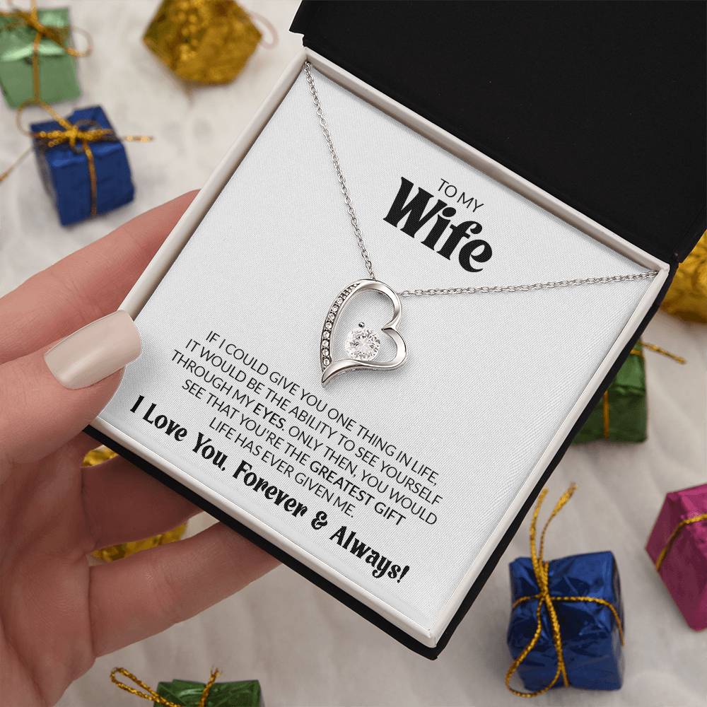 Gift For Wife - Greatest Gift - Forever Love Necklace