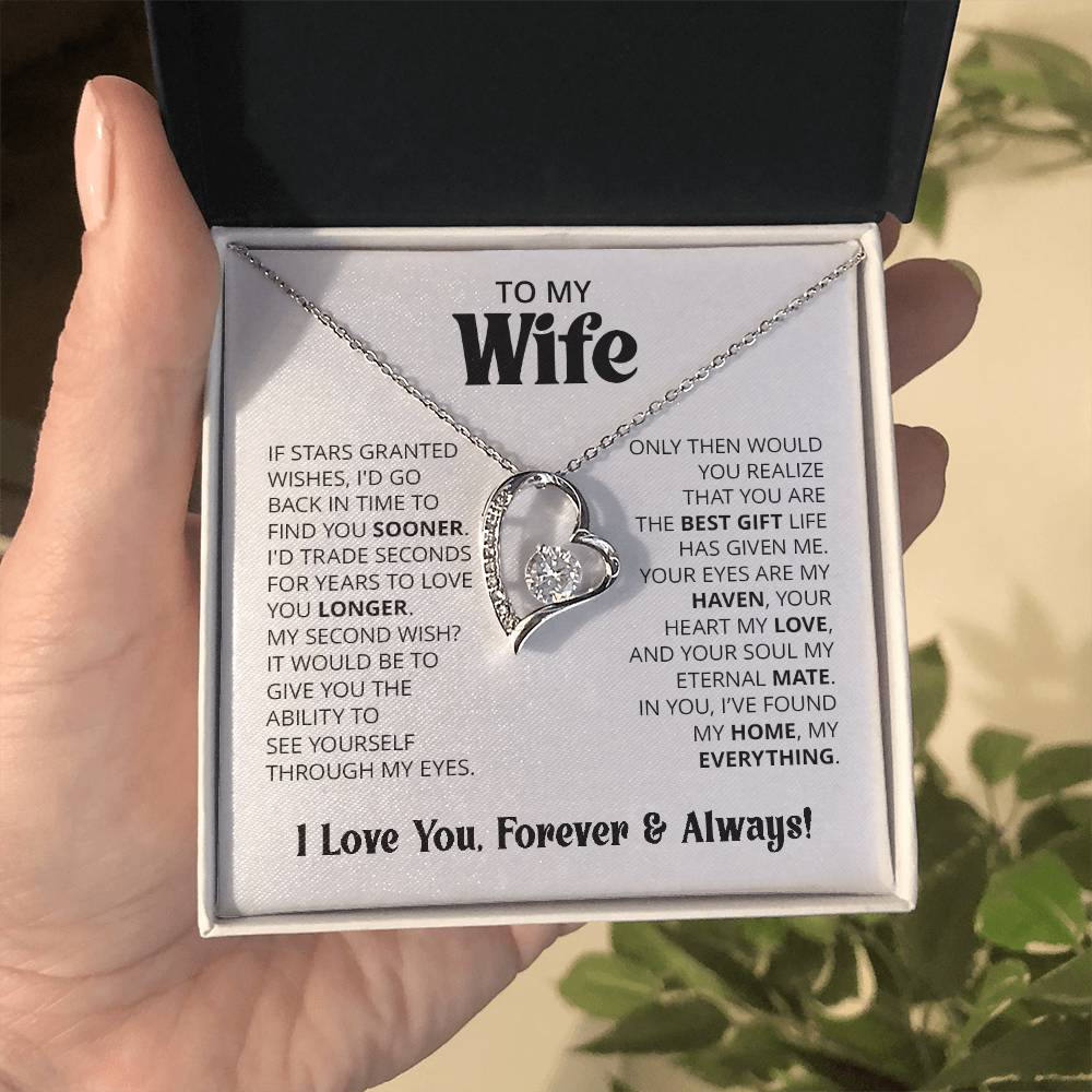 Gift For Wife - If Stars Granted Wishes - Forever Love Necklace