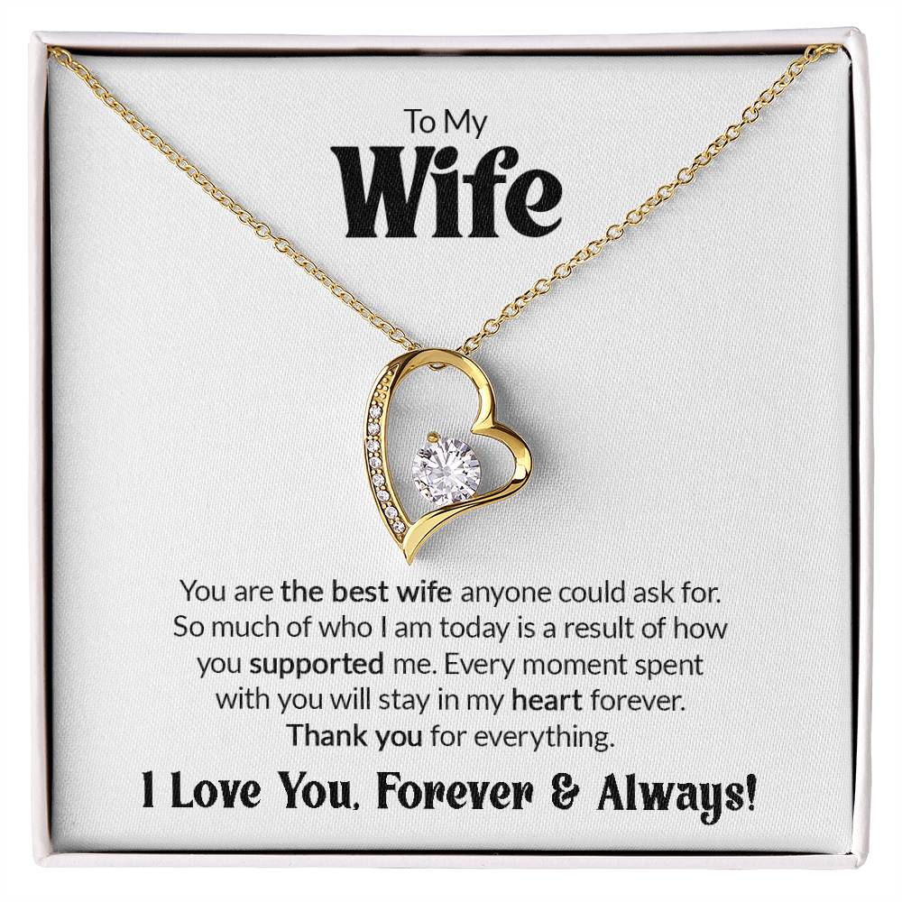 Gift For Wife - You Are The Best Wife - Forever Love Necklace