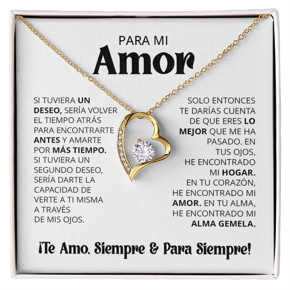 Para Mi Amor Si Tuviera Un Deseo Forever Love Necklace