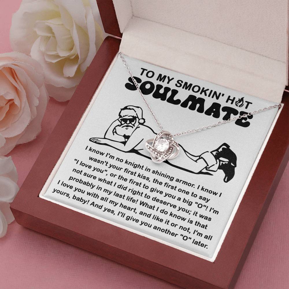 Gift For Soulmate-All My Heart Love Knot Necklace Message Card