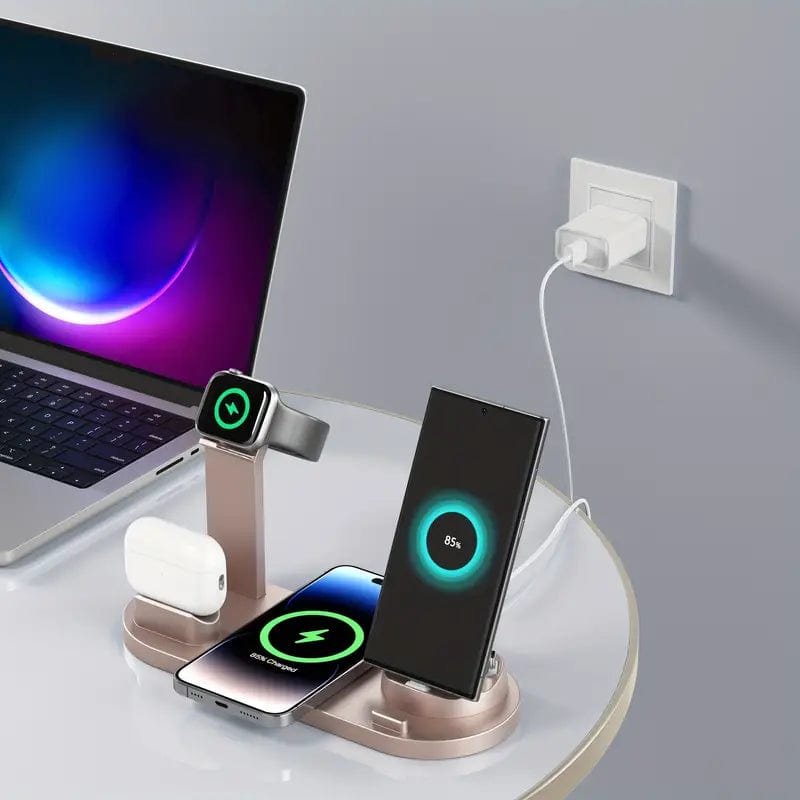 15W Fast Wireless Charging Station: Compatible With IPhone, Samsung, Xiaomi, Vivo & Airpods!