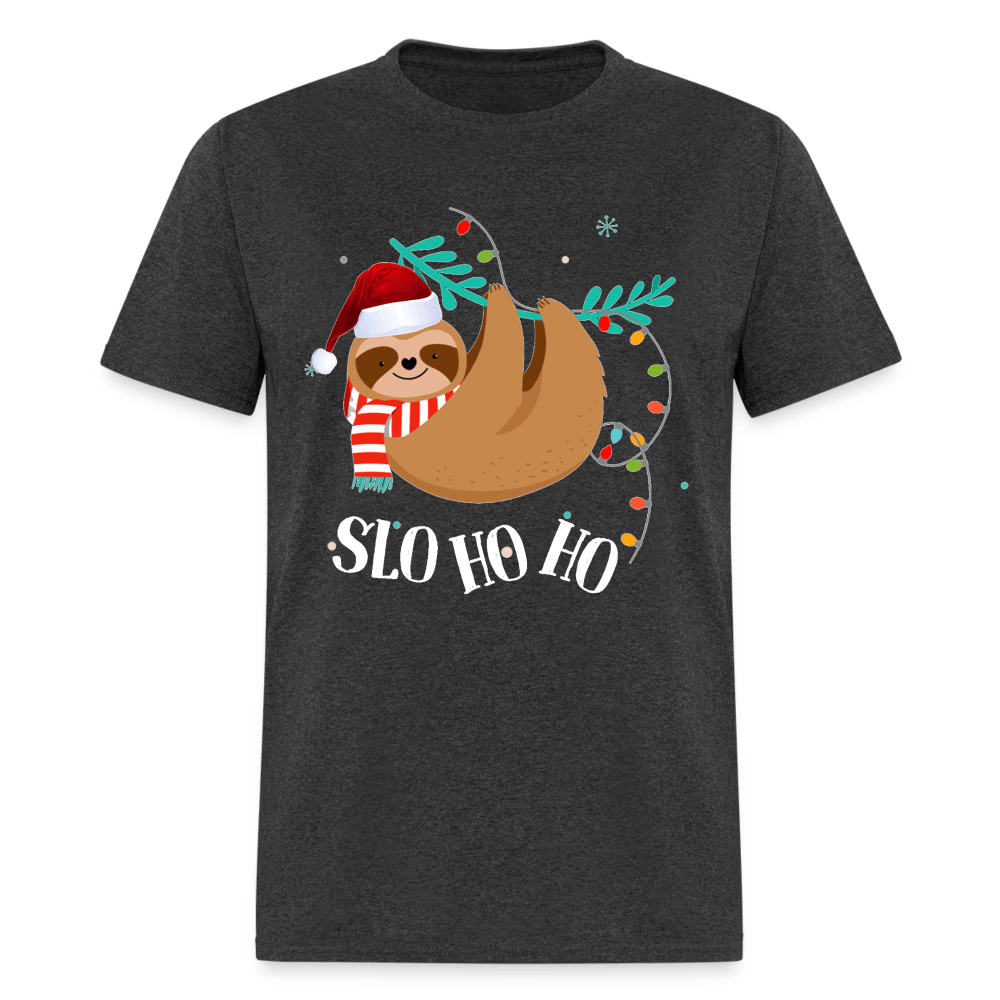 Cute And Funny Sloth Slo Ho Ho Christmas T-Shirt - Family Shirts Men, Woman Christmas T Shirts