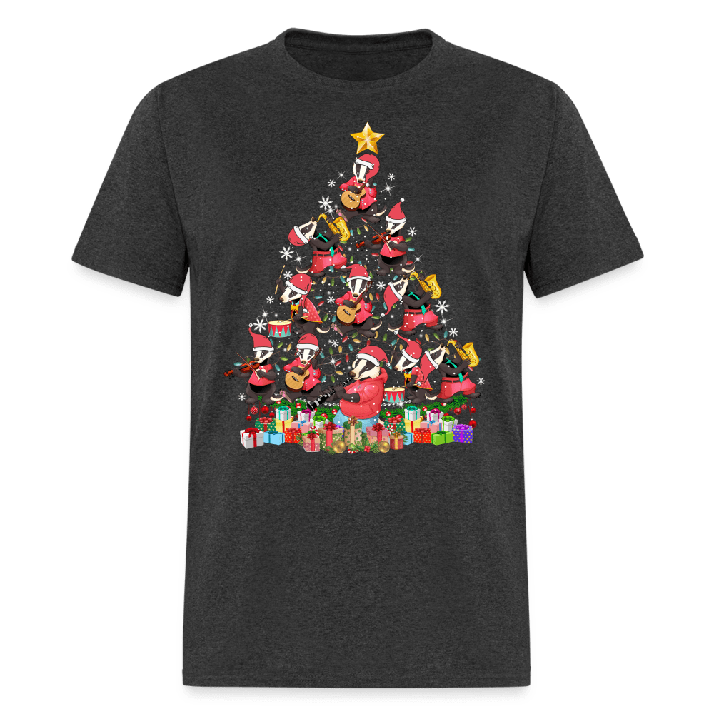 Christmas - Badger Christmas Tree - Family Shirts Men, Woman Christmas T Shirts Gift