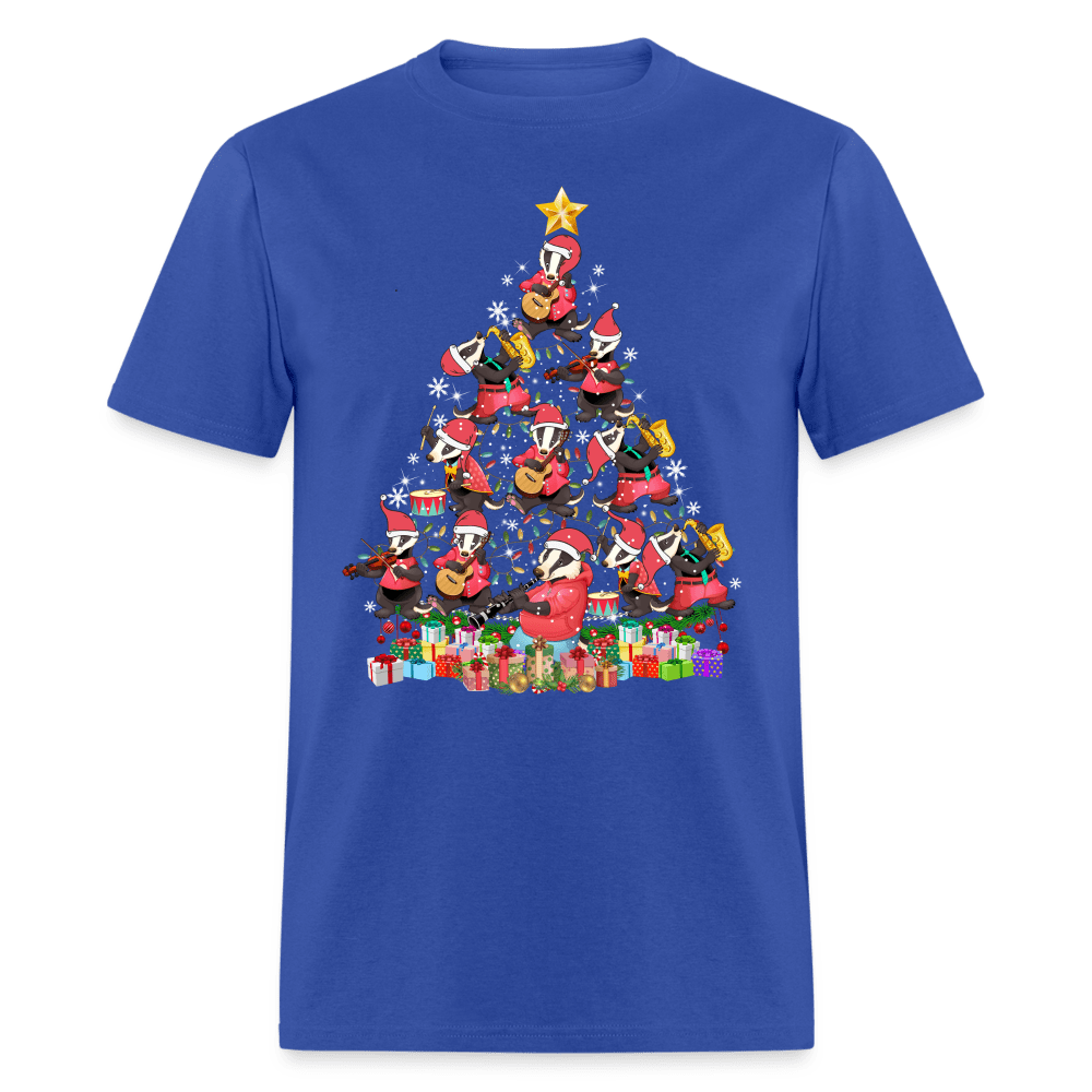 Christmas - Badger Christmas Tree - Family Shirts Men, Woman Christmas T Shirts Gift