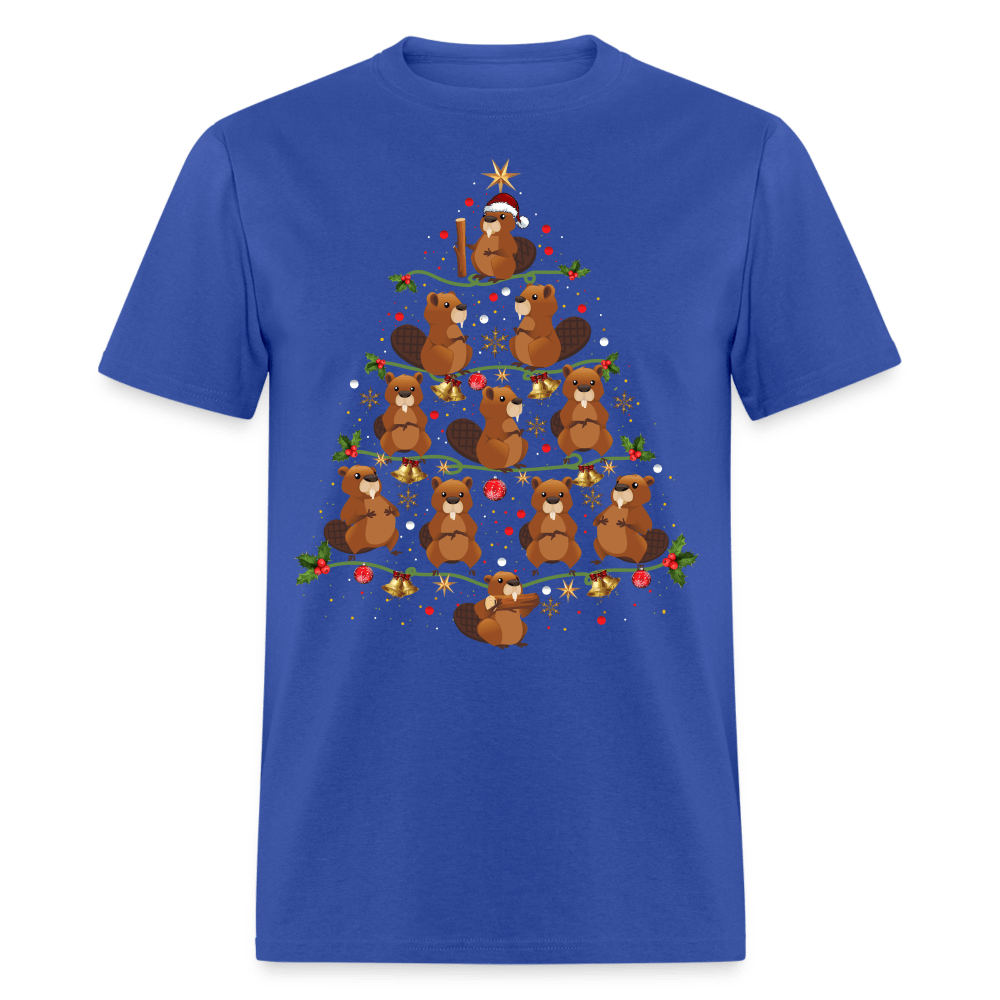 Christmas - Beaver Christmas Tree - Family Shirts Men, Woman Christmas T Shirts