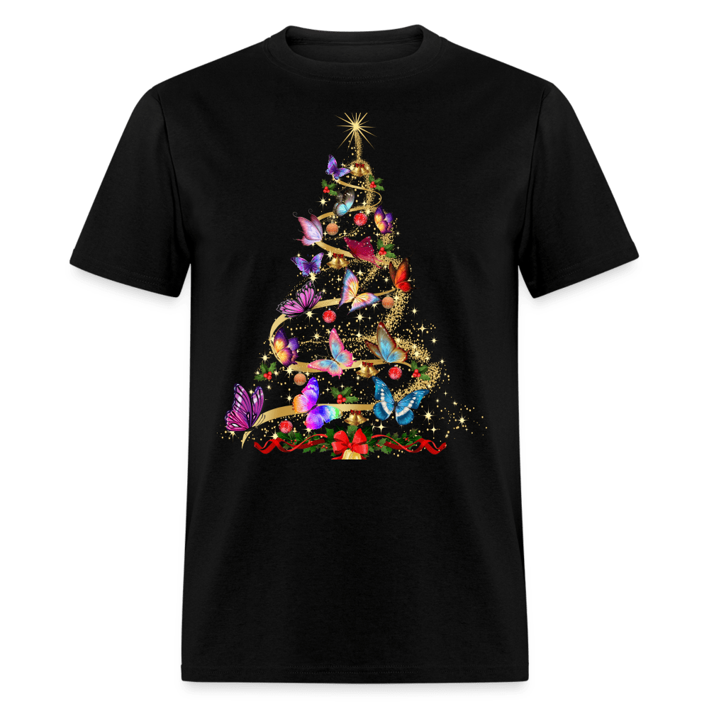 Christmas - Butterfly Christmas Tree - Family Shirts Men, Woman Christmas T Shirts