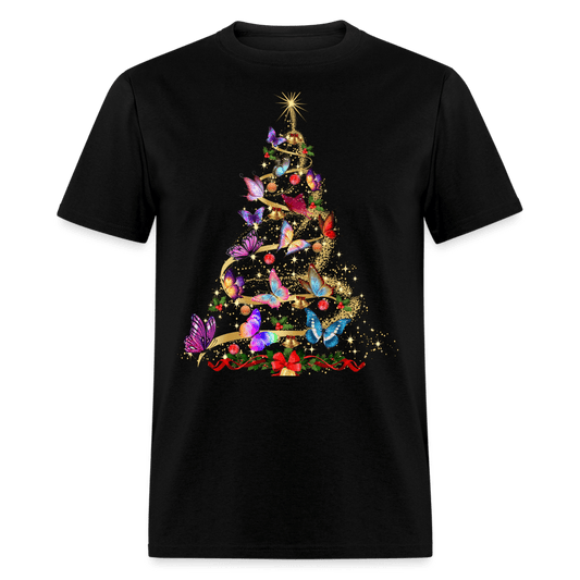Christmas - Butterfly Christmas Tree - Family Shirts Men, Woman Christmas T Shirts