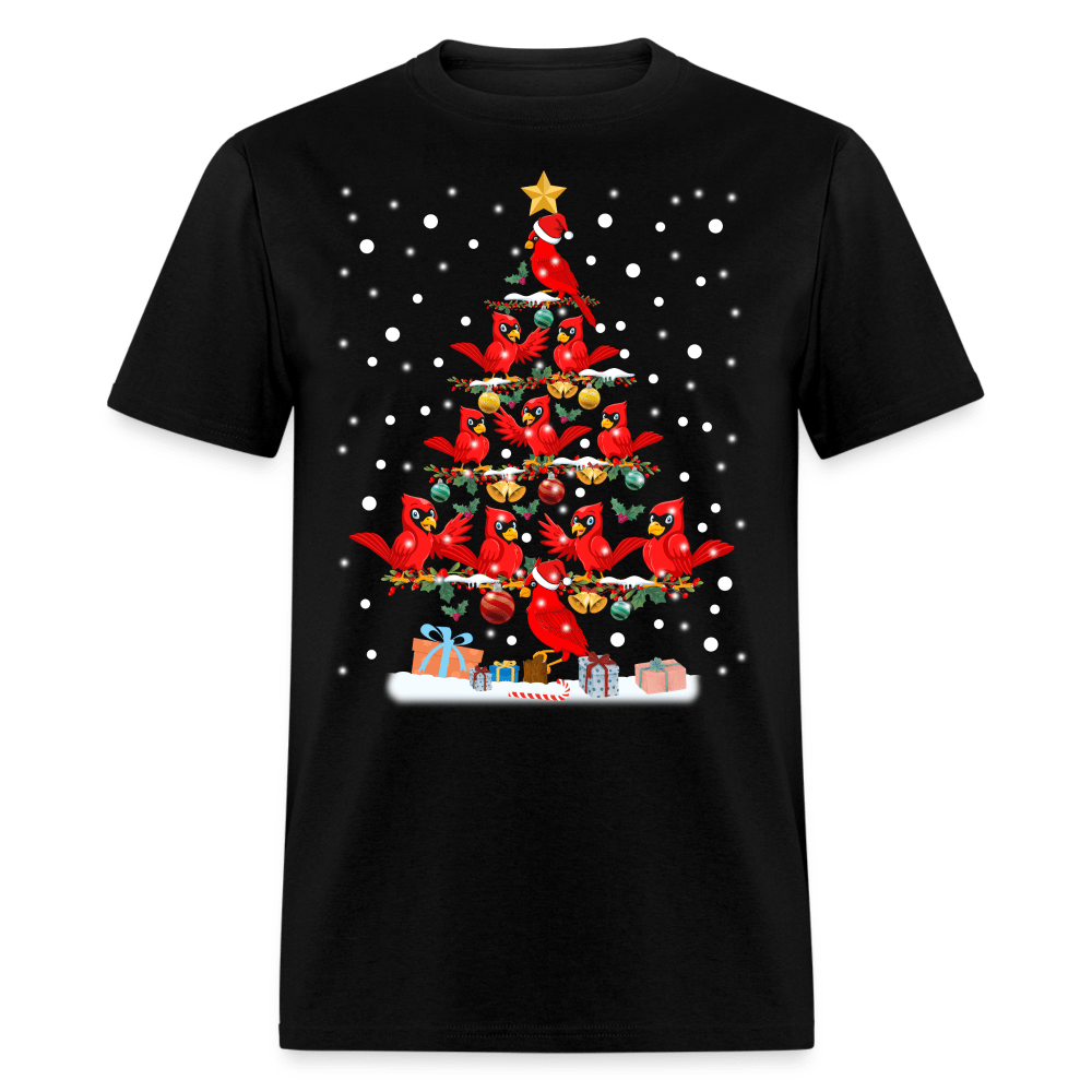 Christmas - Cardinal Christmas Tree - Family Shirts Men, Woman Christmas T Shirts