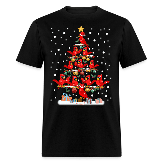 Christmas - Cardinal Christmas Tree - Family Shirts Men, Woman Christmas T Shirts